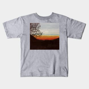 Smoky Mountains Sunrise Kids T-Shirt